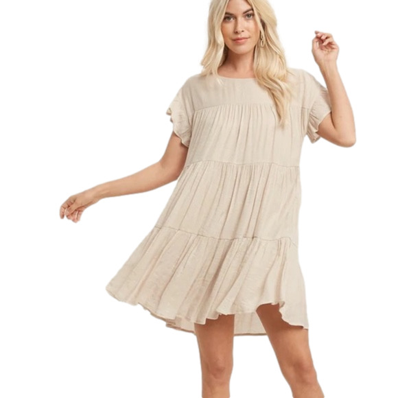 BLUIVY Tiered Baby Doll Dress - Picture 2 of 6